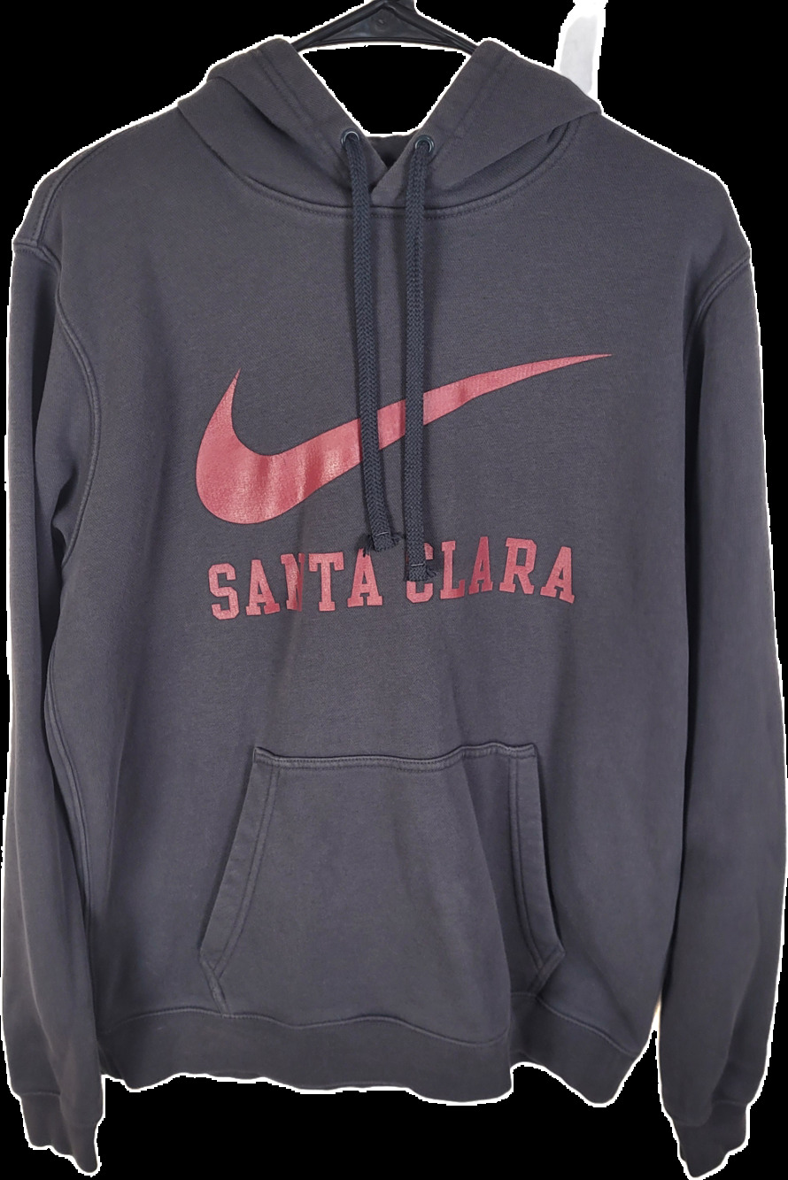Nike Santa Clara black and red hoodie Size Med College Football Sportswear Fan